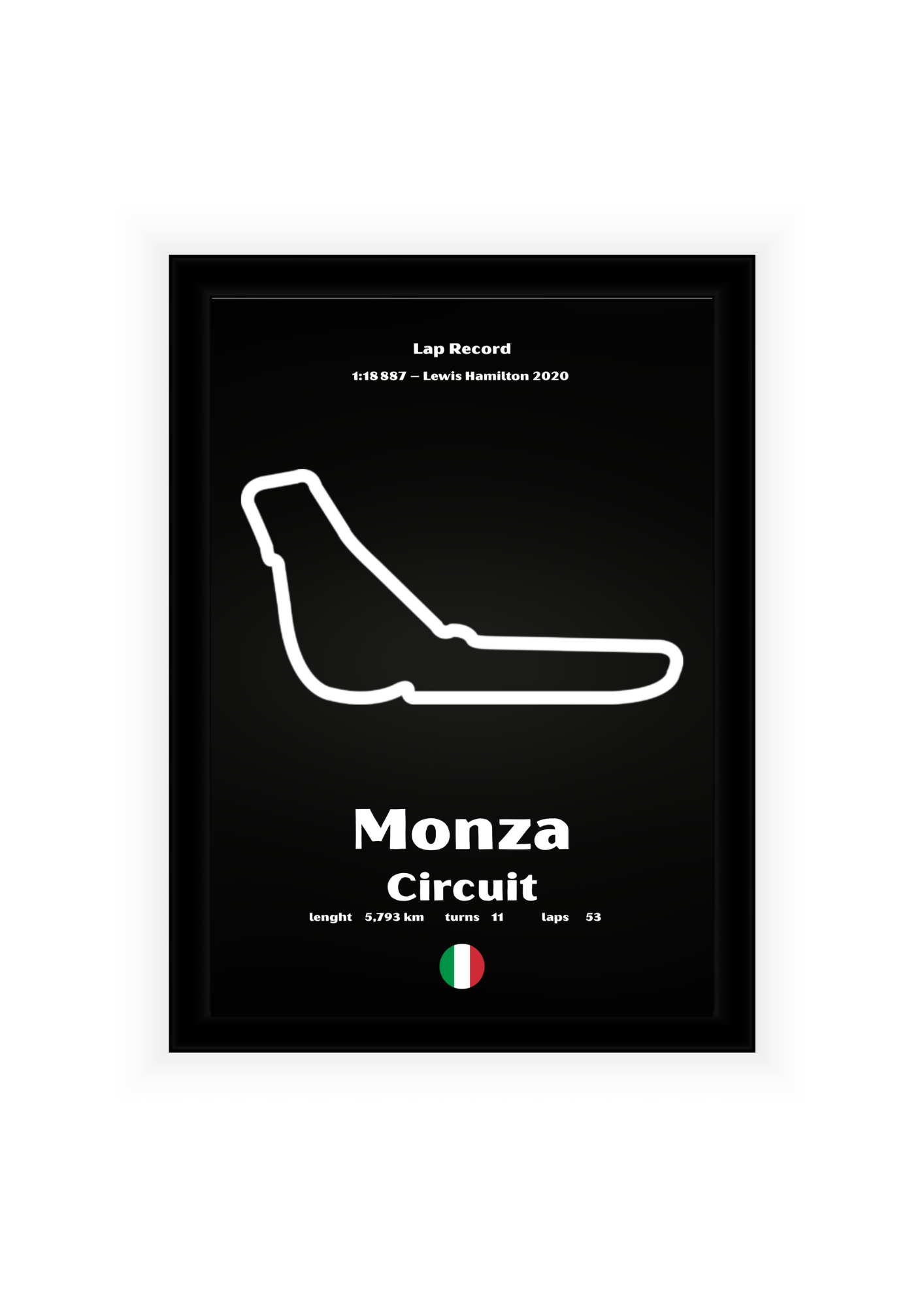 Plakat Monza Circuit w Ramce
