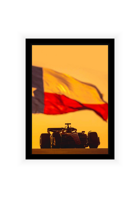 Plakat Leclerc Sunset Lap