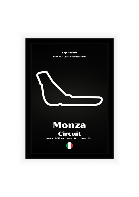 Plakat Monza Circuit w Ramce